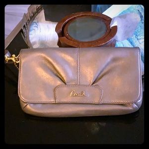 Used once - gold/ bronze clutch